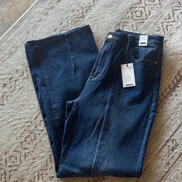 Judy Blue High Waist Wide Leg Trouser Jeans - Picture 1 of 13